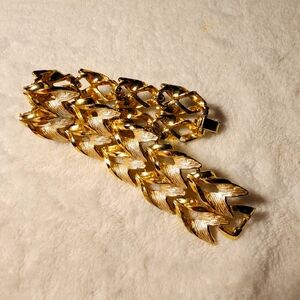 Gold and Silver Leaf Bracelet